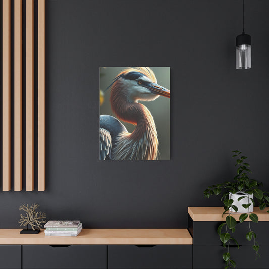 Gilded Heron Serenade wall art & canvas print