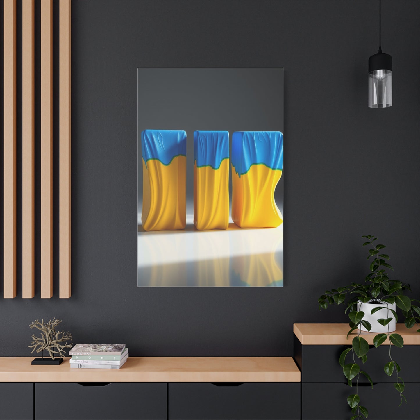 Supreme Blue & Yellow Art Collection Wall Art & Canvas Print