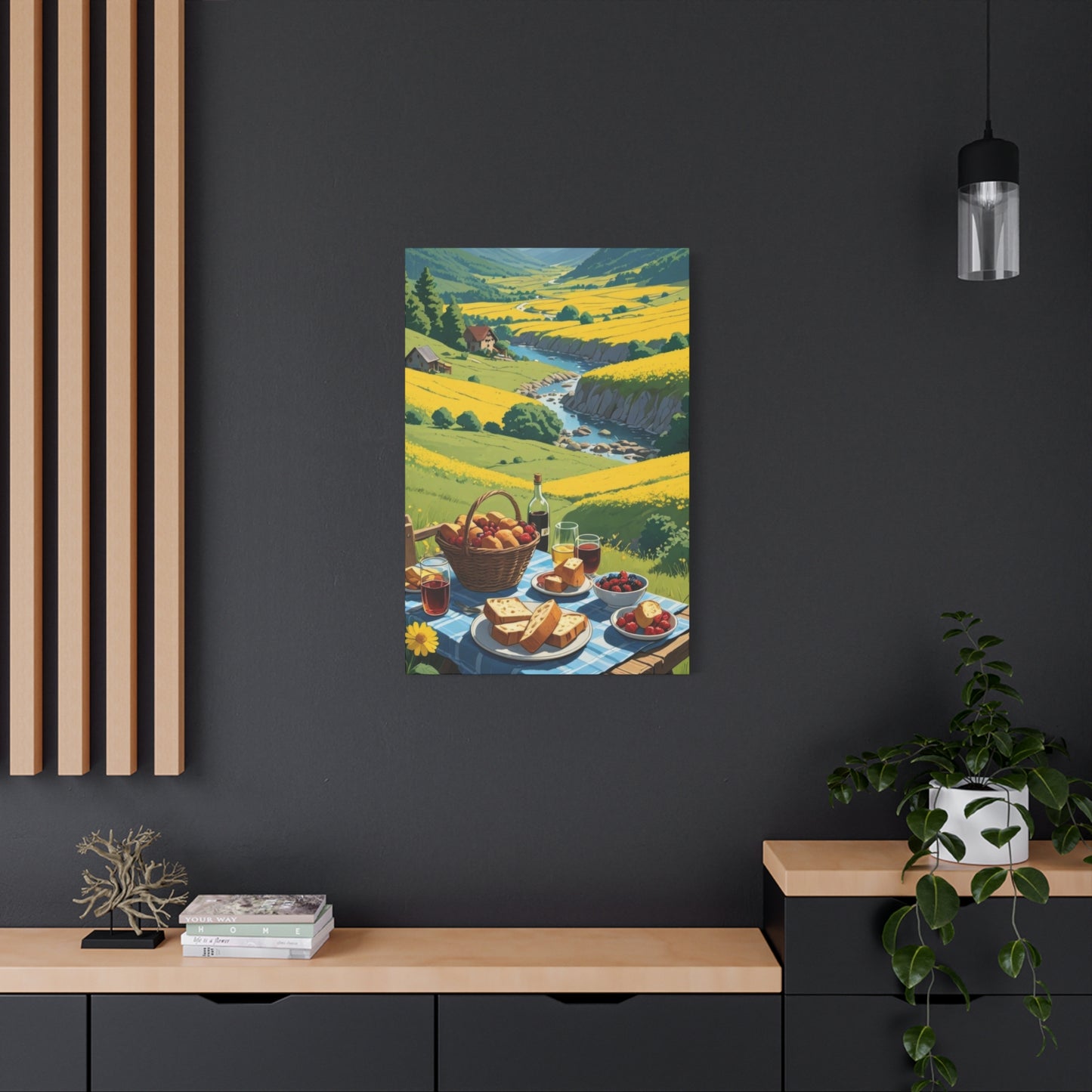 Lunch Sunny Countryside Wall Art & Canvas Prints