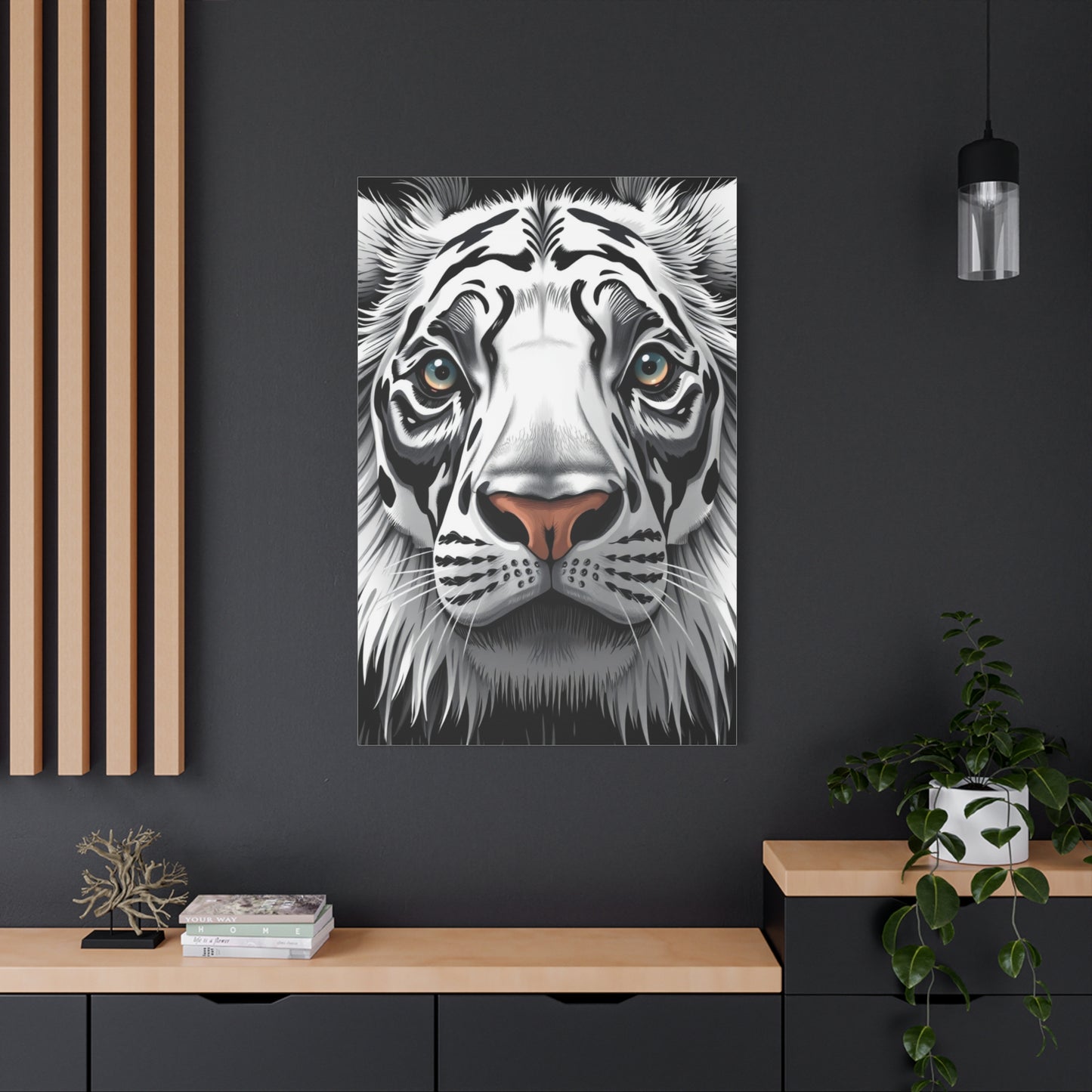 Black and White Illustrations Art Luxury Canvas Wall Art & Canvas Print