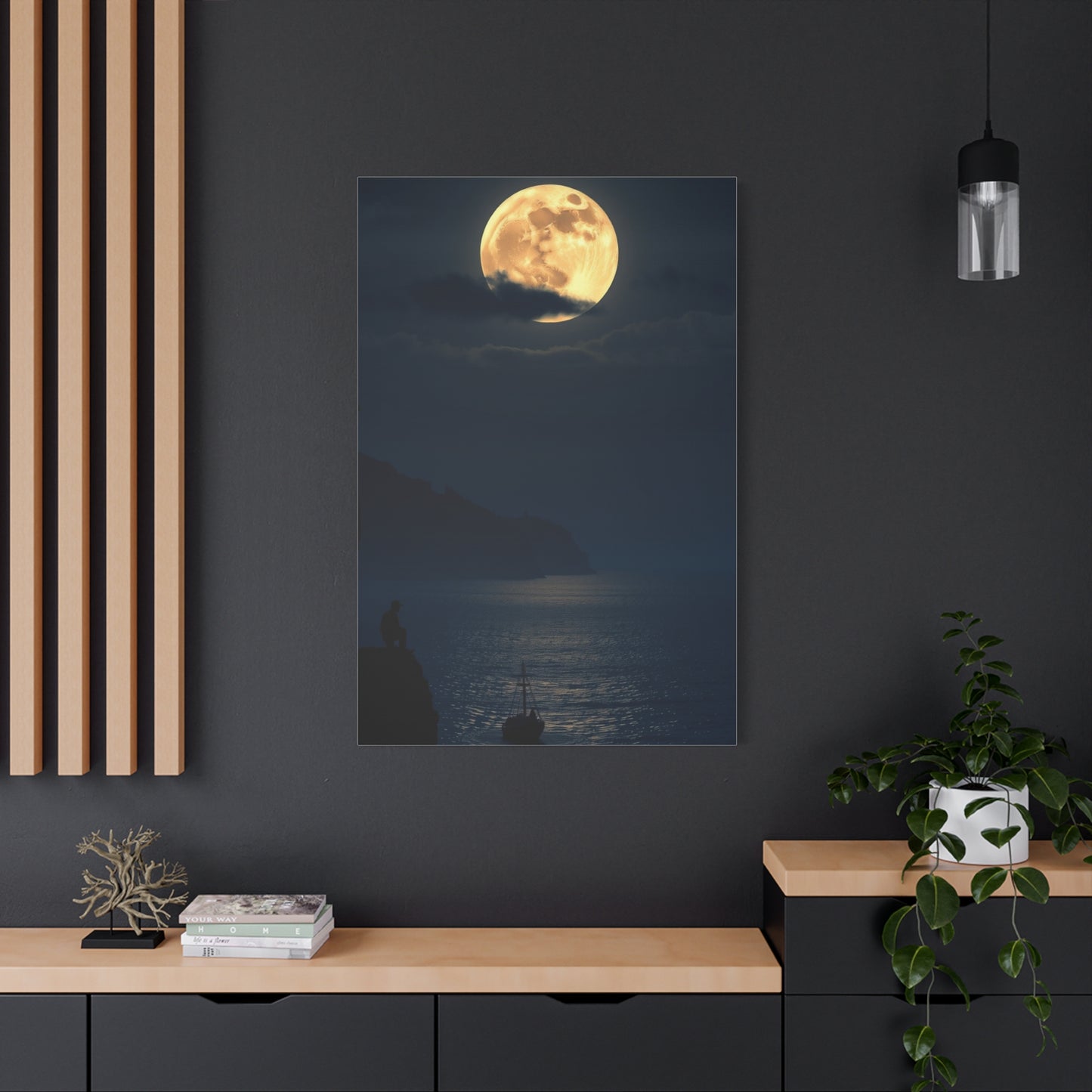 Full Moon Art Luxury Canvas Wall Art & Canvas Print