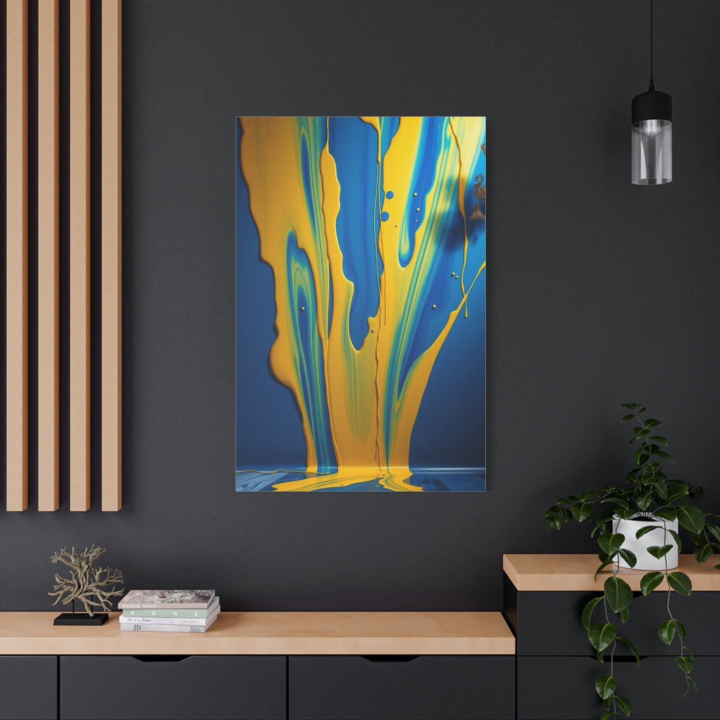 Blue & Yellow Art Supreme Gallery Wall Art & Canvas Print