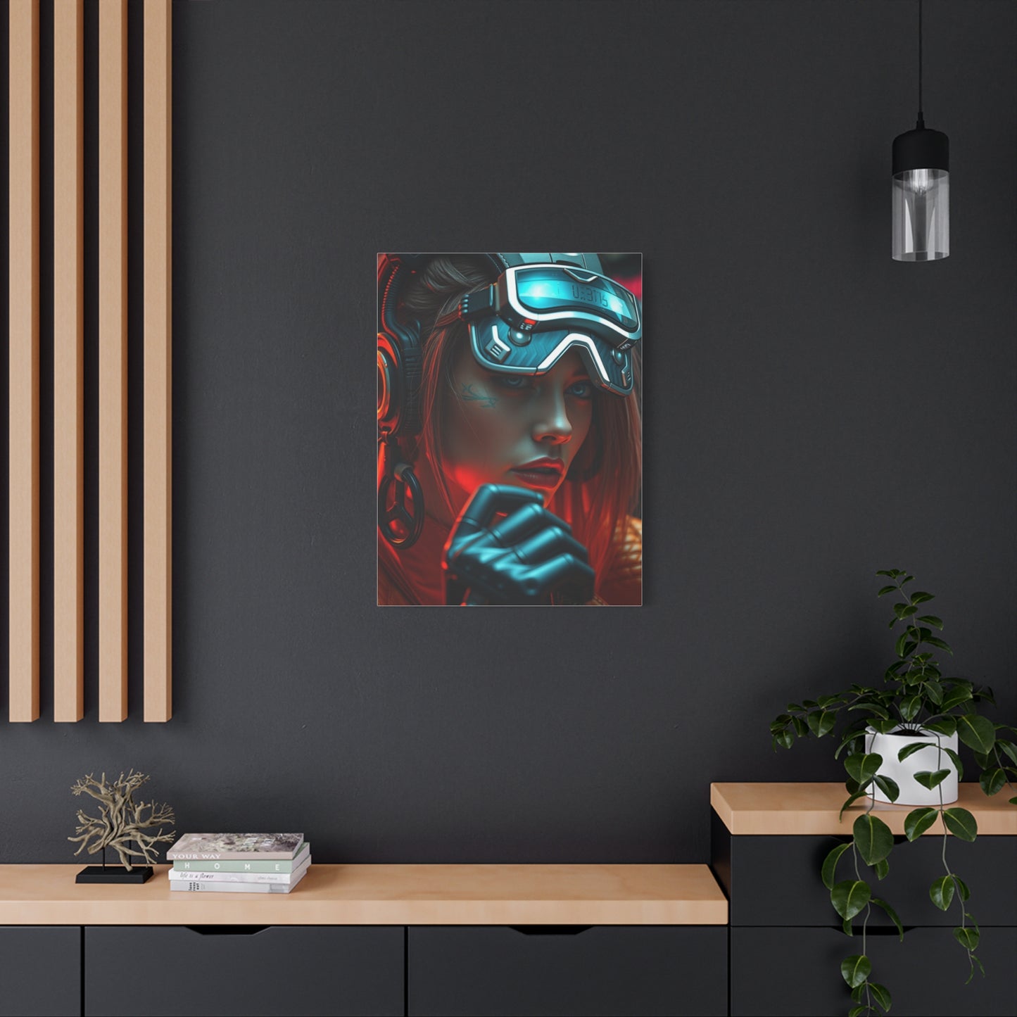 Futuristic Noir Tableau