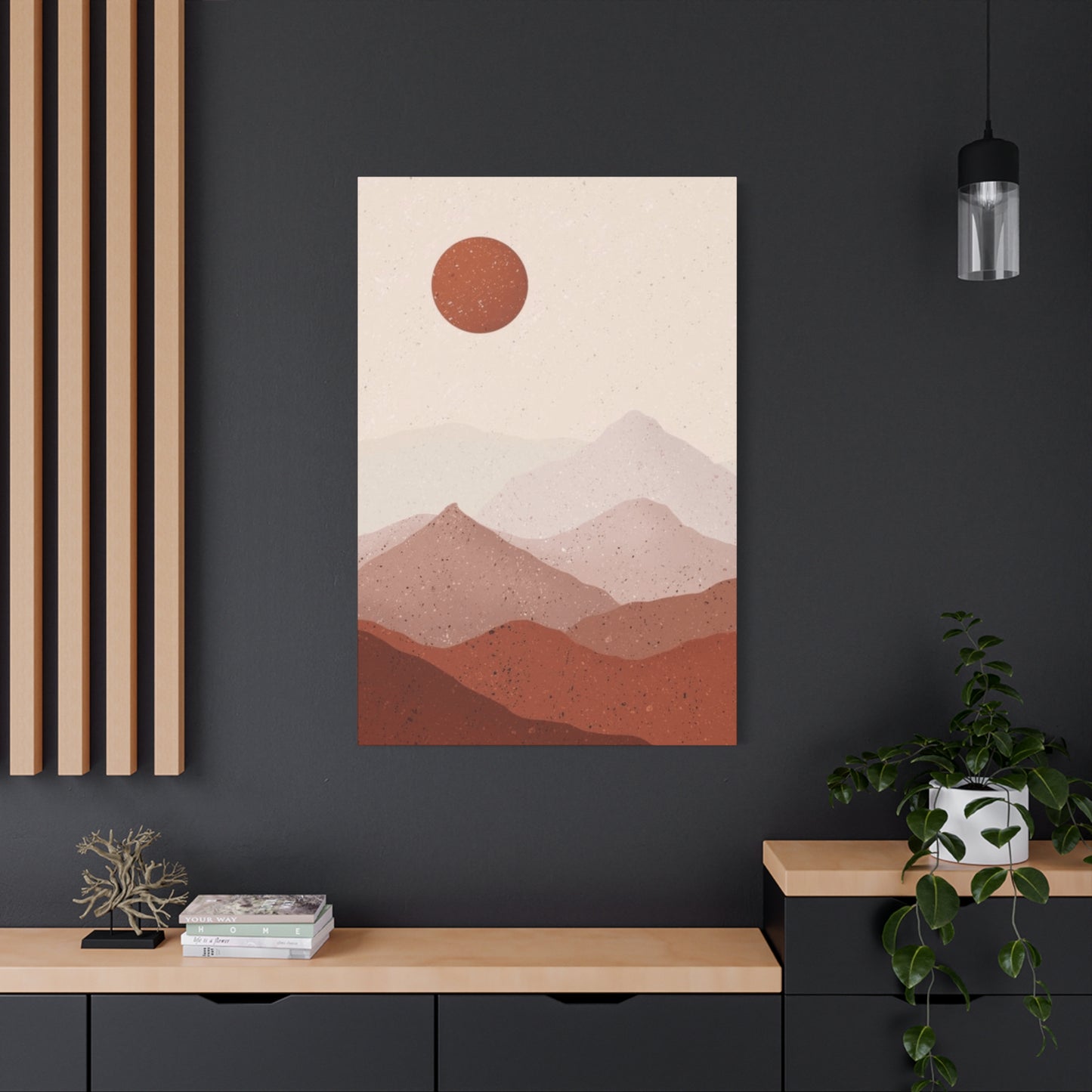 Desert and Sun Painting Wall Art & Canvas Prints