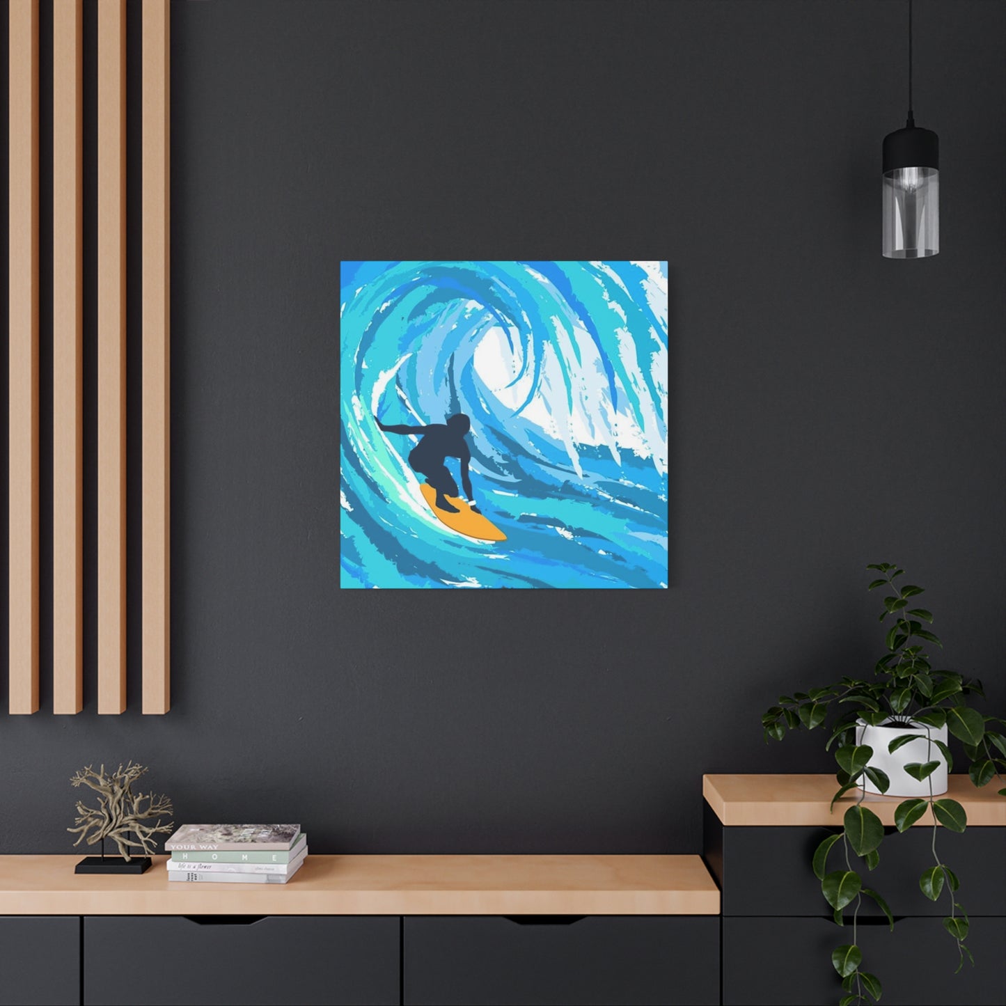 Abstract Surfing Waves Wall Art & Canvas Prints