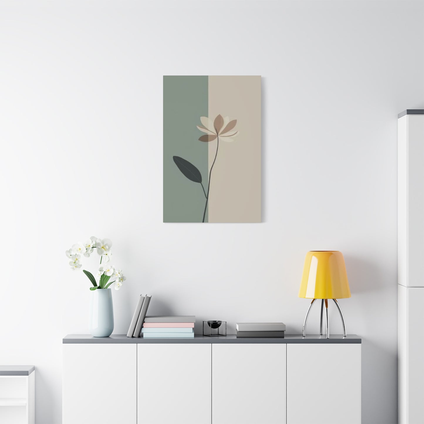 Brown Flower Entryway Wall Art & Canvas Prints