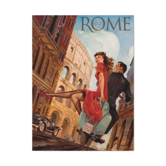 Visit Rome Travel Italy Wall Art & Canvas Prints