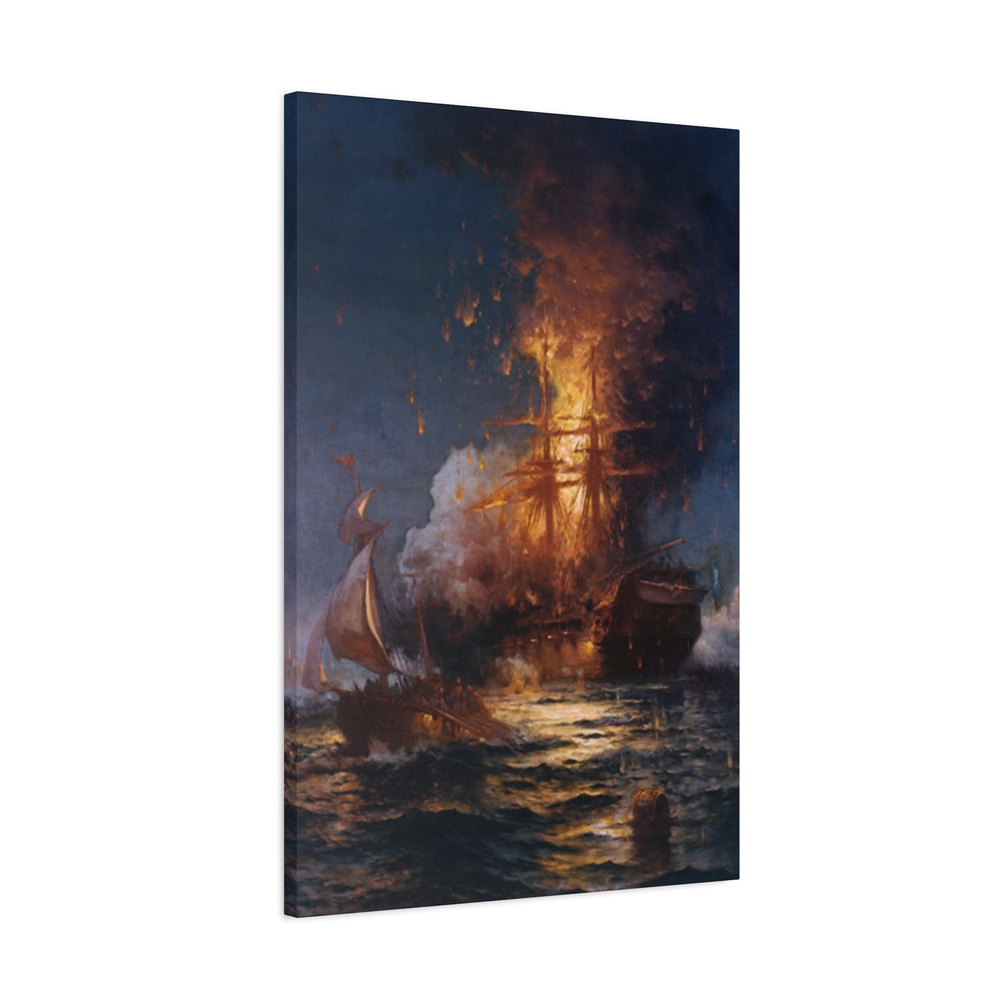 Burning Ship Wall Art & Canvas Prints