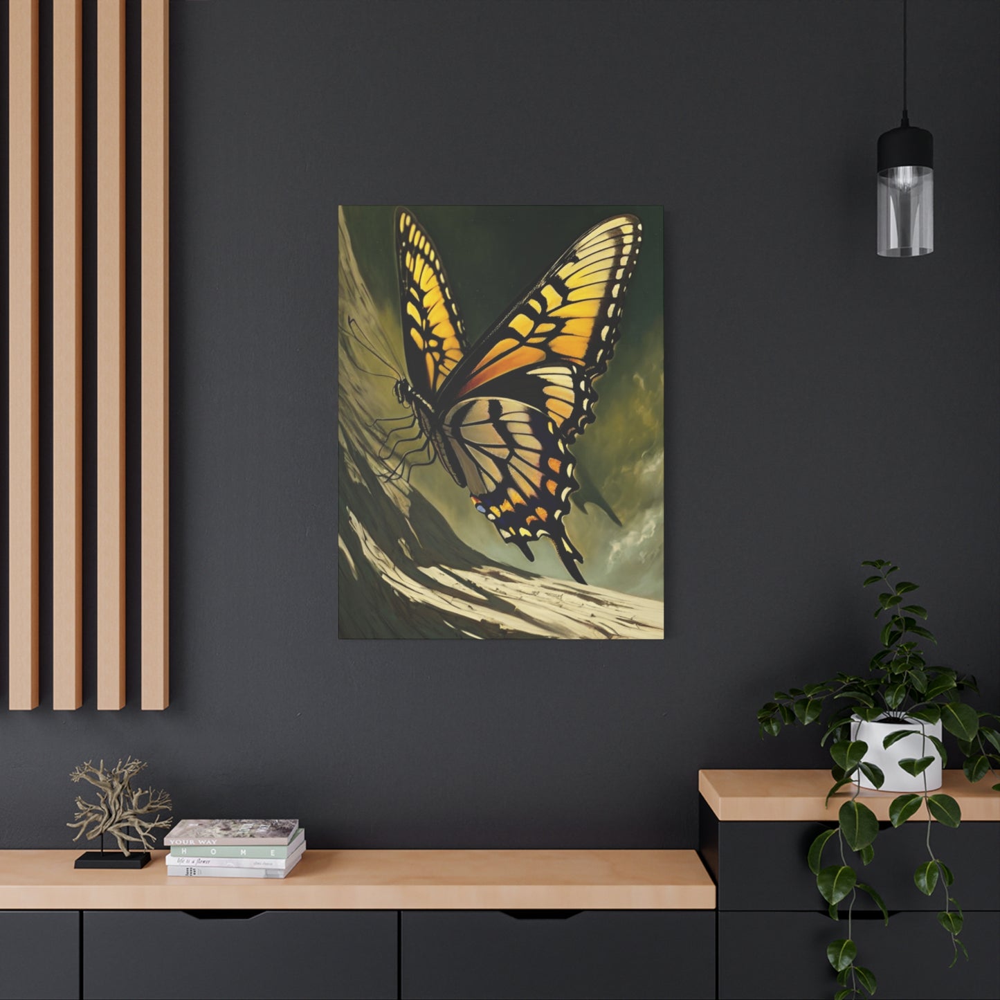 Golden Wings Butterfly Wall Art & Canvas Prints