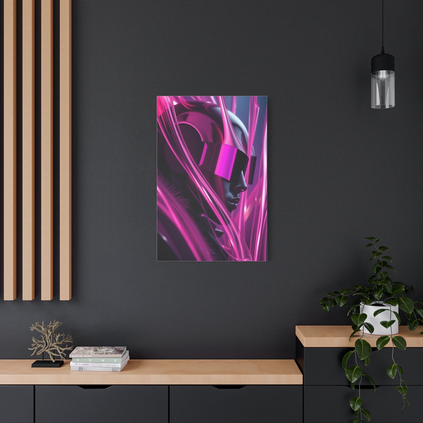 Masterpiece Black & Pink Art Vision Wall Art & Canvas Print