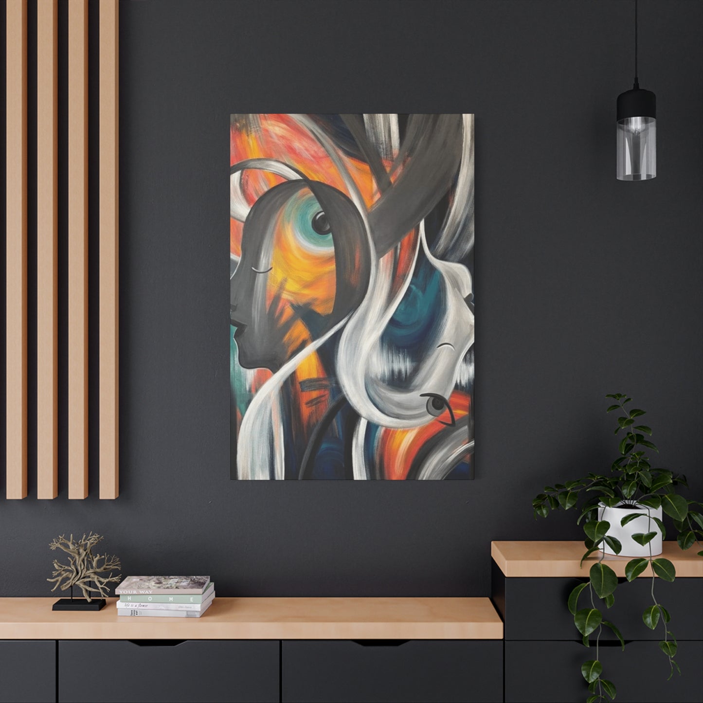 Abstract Faces Painting Wall Art & Canvas Prints