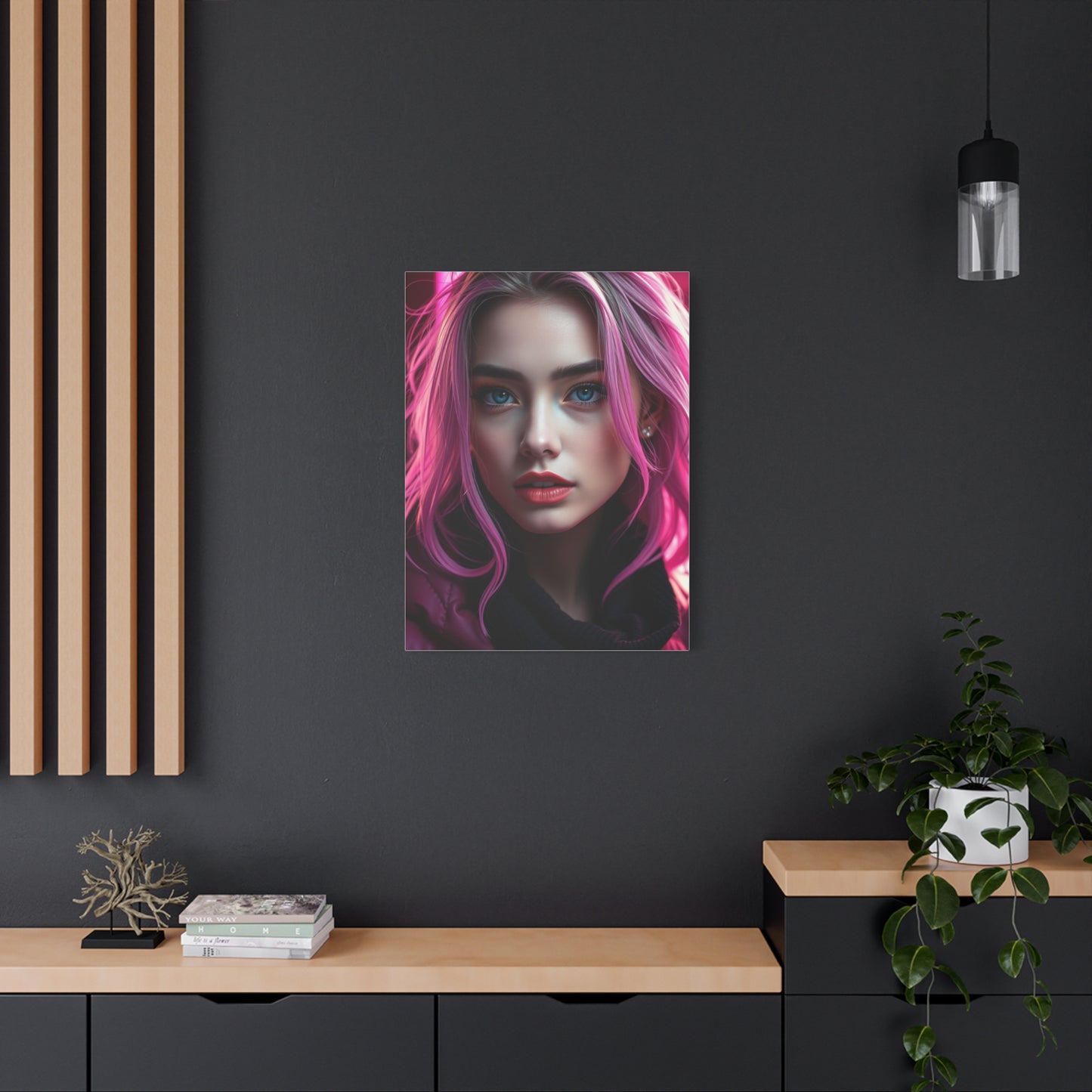 Chic Fuchsia Tapestry Wall Art & Canvas Print