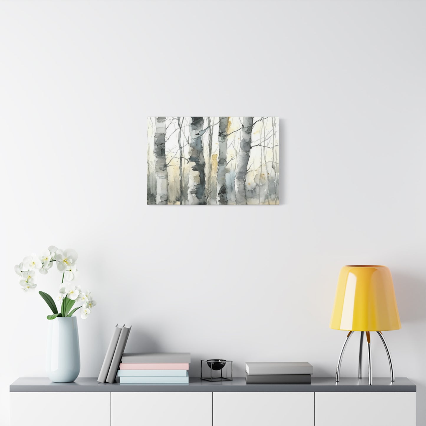 Birch Tree Water Painting Wall Art & Canvas Prints