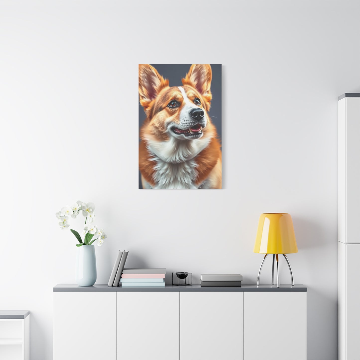 Corgi Dog Art Refined Canvas Wall Art & Canvas Print