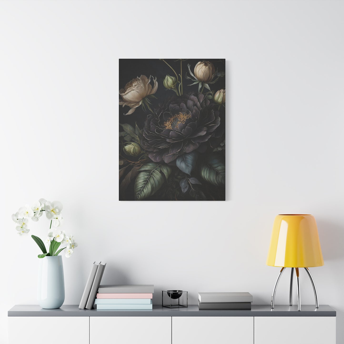 Flowers Dark Wall Art & Canvas Prints
