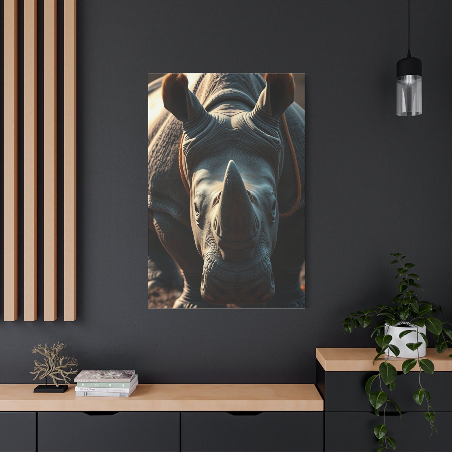 Vision Rhinoceros Art Art Wall Art & Canvas Print