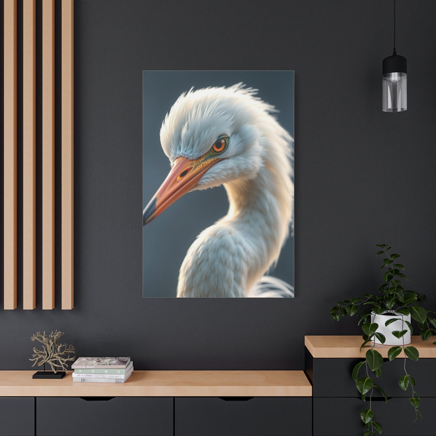 Egret Art Supreme Gallery Wall Art & Canvas Print