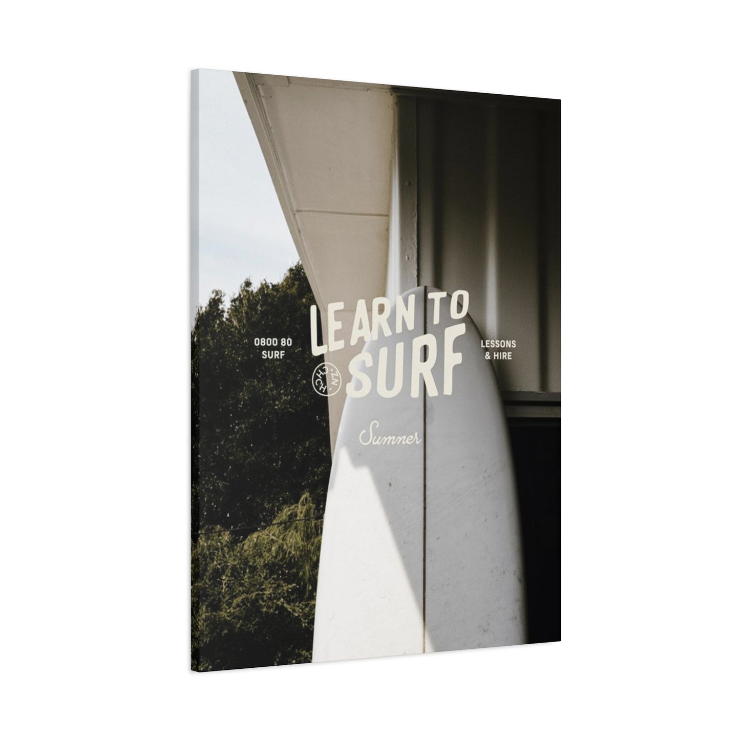 Learn To Surf Poster Wall Art & Canvas Prints