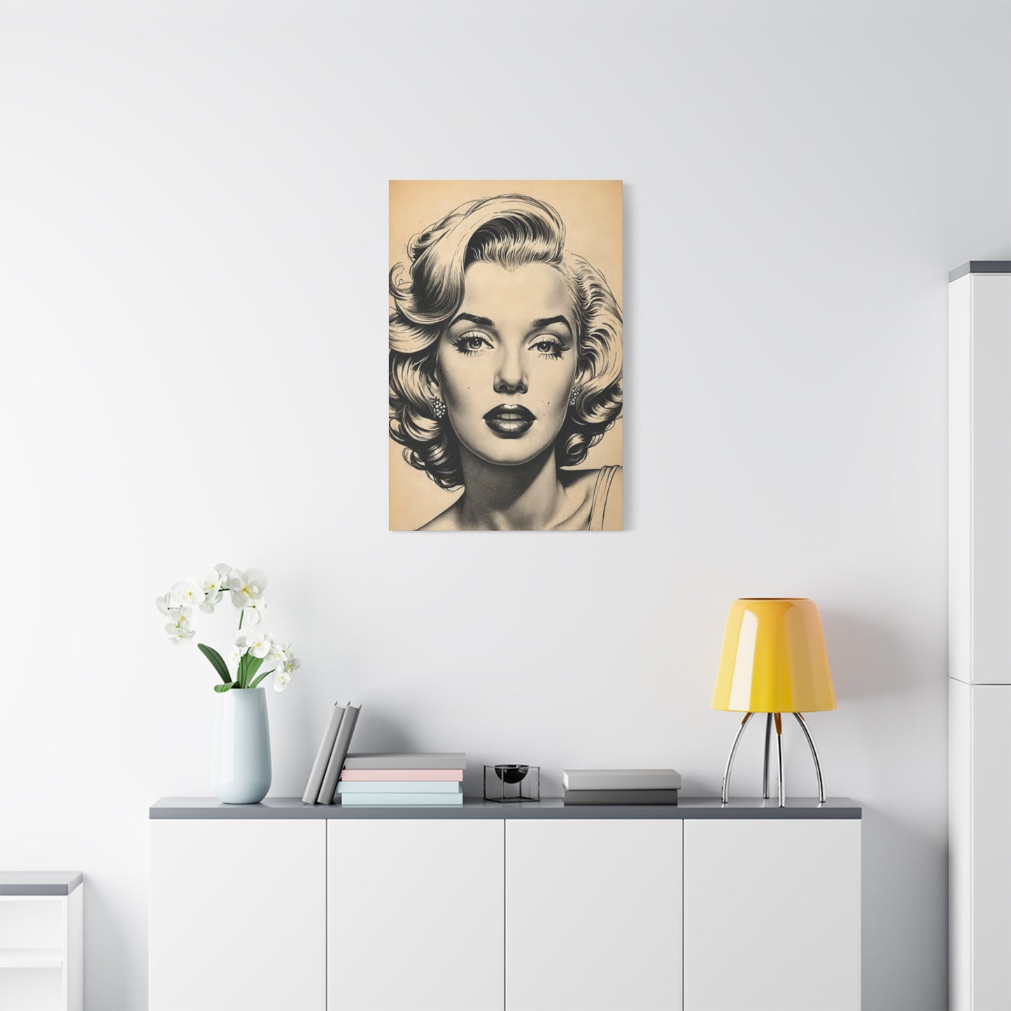 Beautiful Face Of Marilyn Monroe Wall Art & Canvas Prints