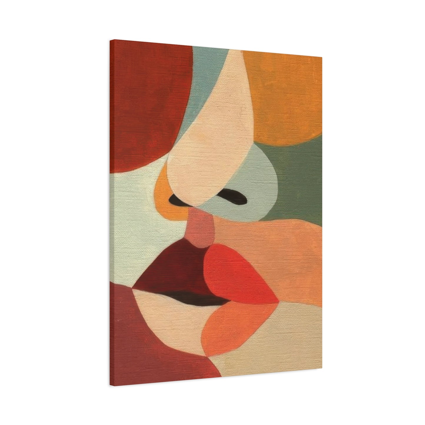 Face Colorful Shapes Wall Art & Canvas Prints