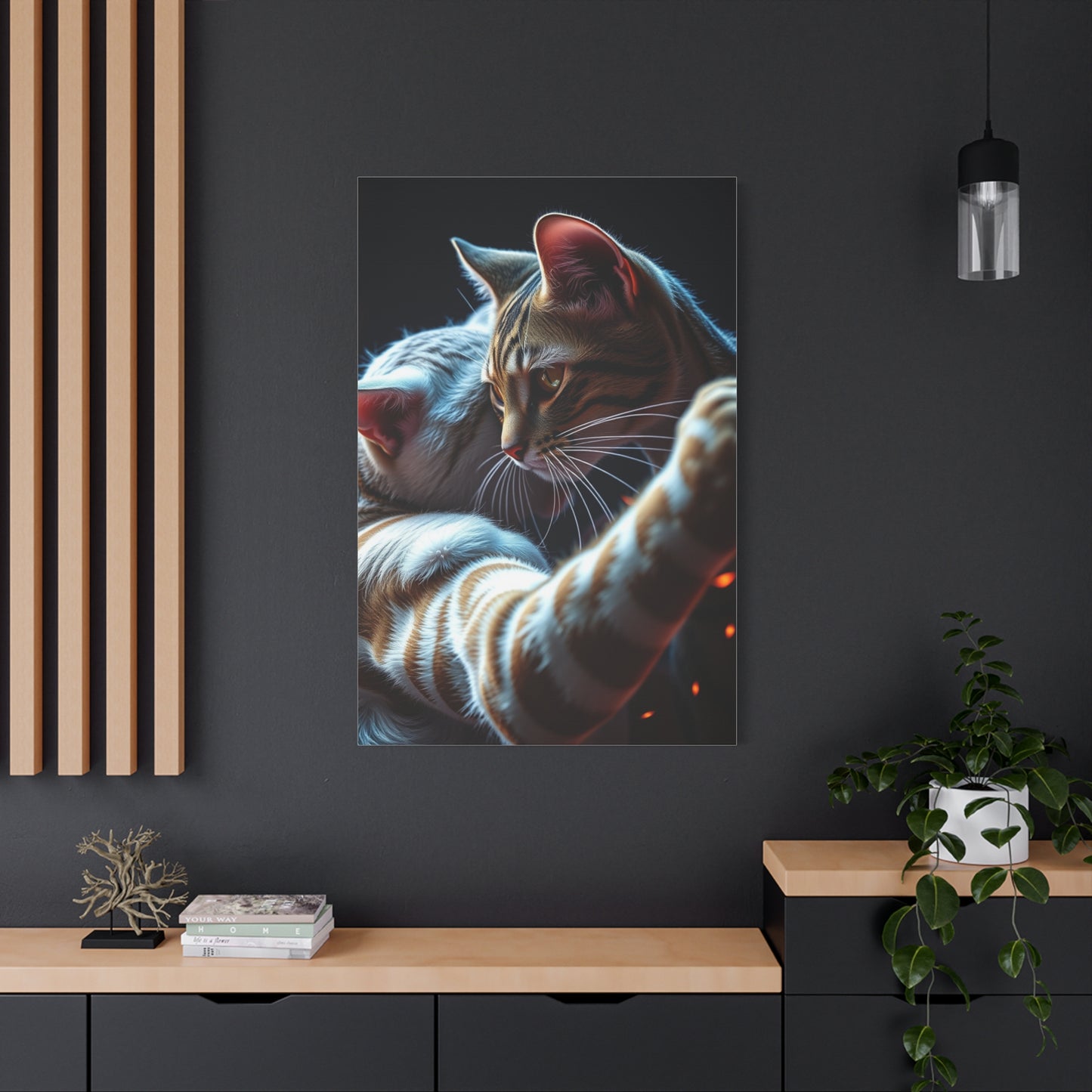 Catfight Art Luxury Canvas Wall Art & Canvas Print