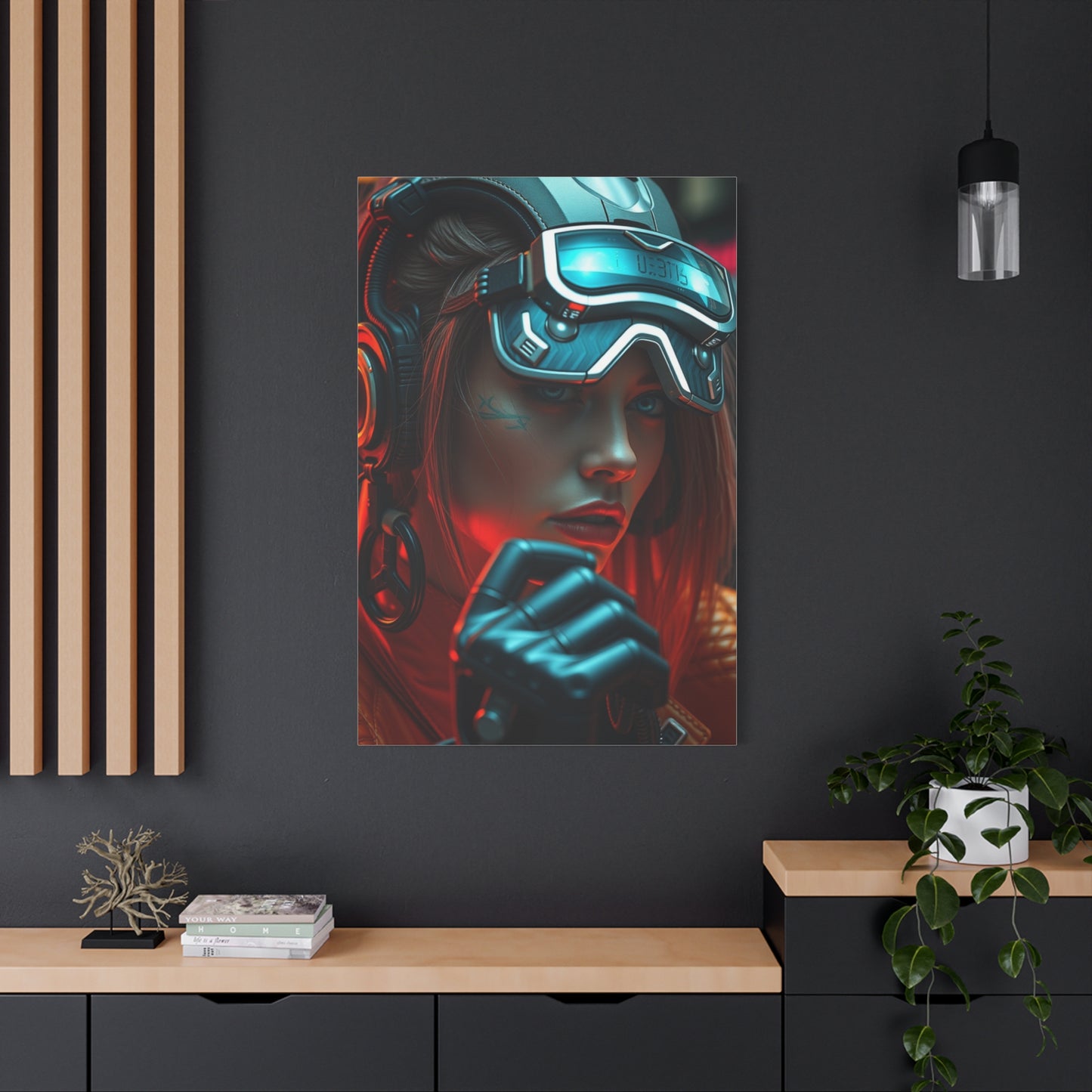 Futuristic Noir Tableau