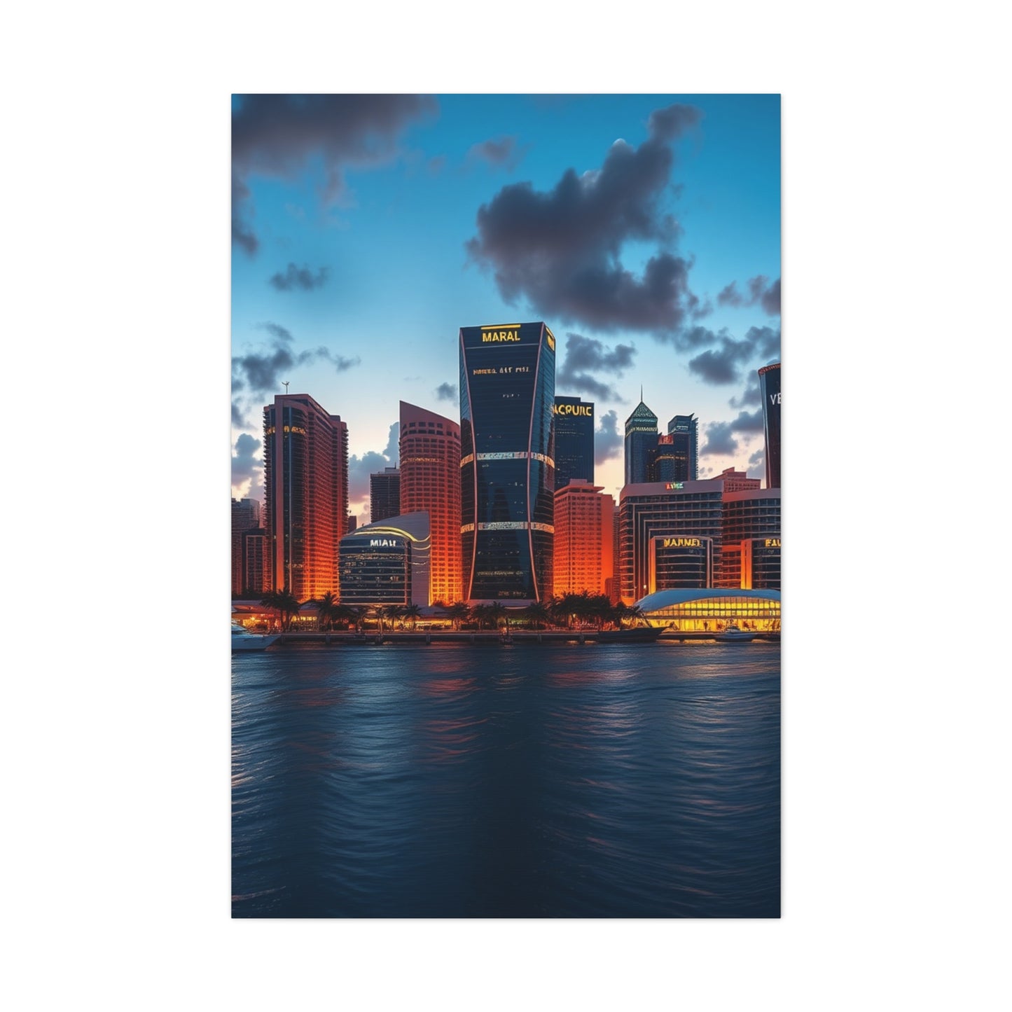 Opulent Skyline Silhouette Art Wall Art & Canvas Print