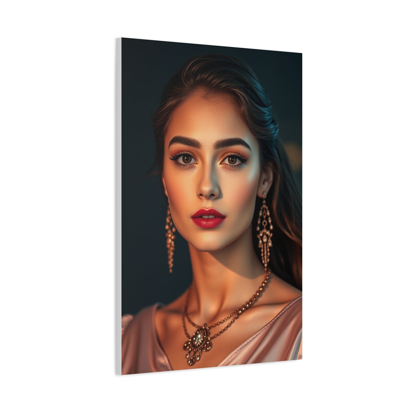 Golden Blush Elegance Canvas