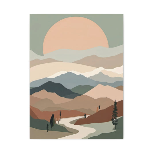 Warm Green Landscape Earth Tones Wall Art & Canvas Prints