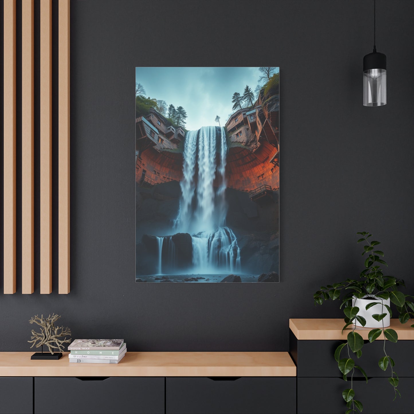 Fragmented Cascade Masterpiece Wall Art & Canvas Print