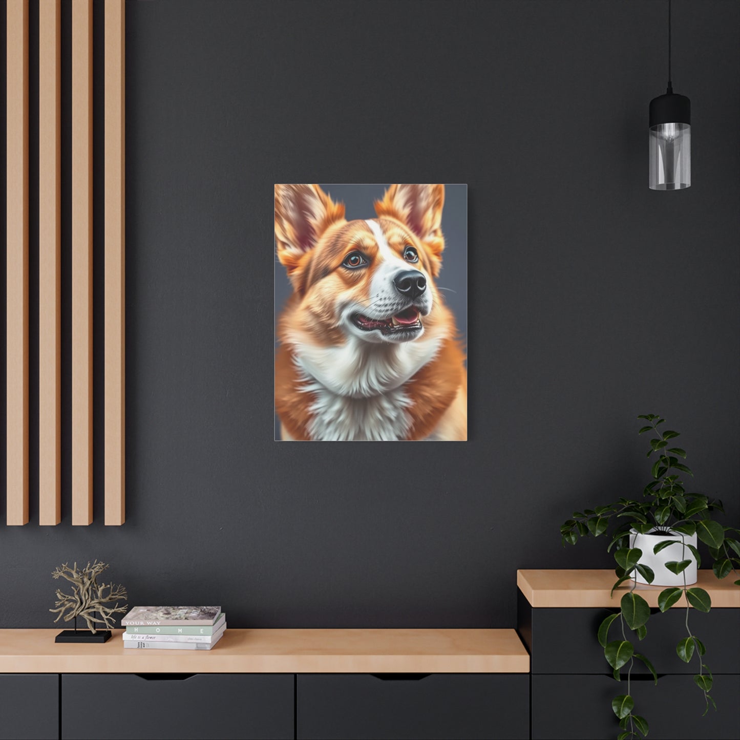 Corgi Dog Art Refined Canvas Wall Art & Canvas Print