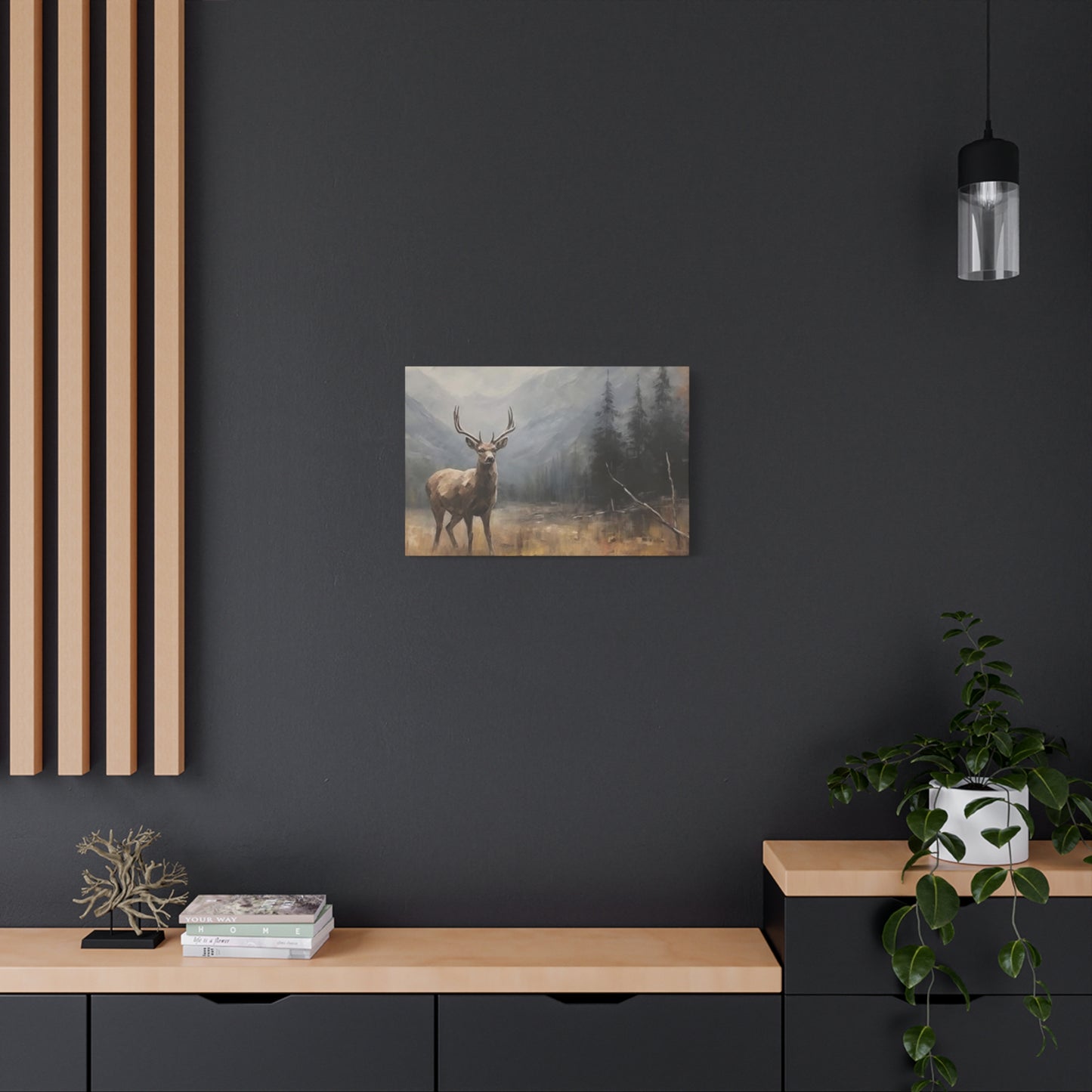 Deer Wildlife Painting Wall Art & Canvas Prints