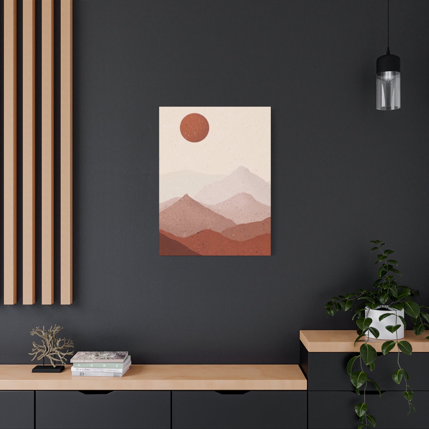 Desert and Sun Painting Wall Art & Canvas Prints