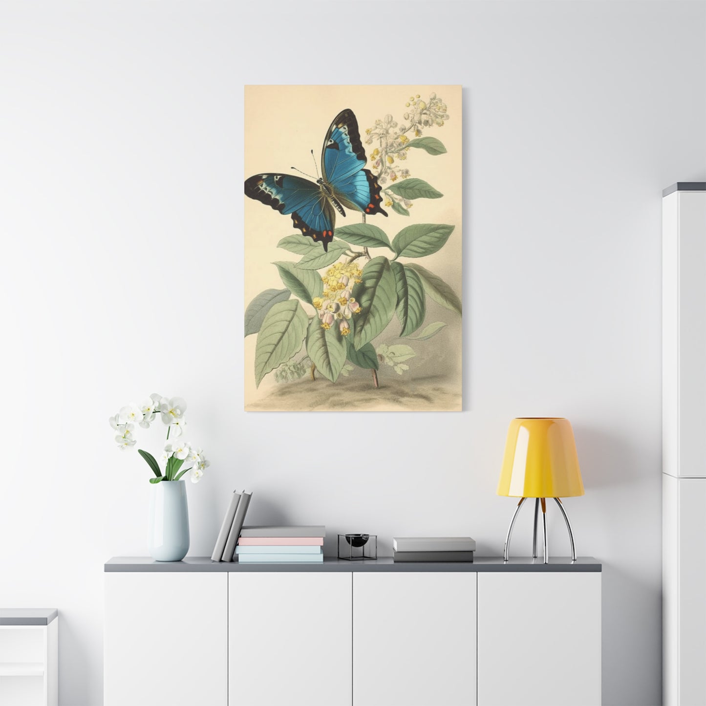 Butterfly on Brown Background Wall Art & Canvas Prints