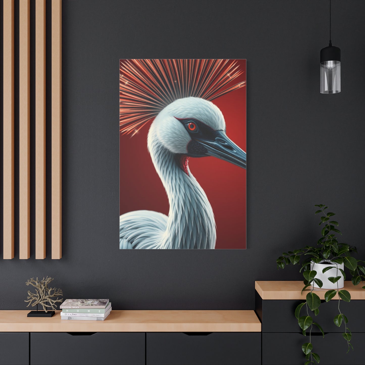Supreme Crane Bird Art Collection Wall Art & Canvas Print