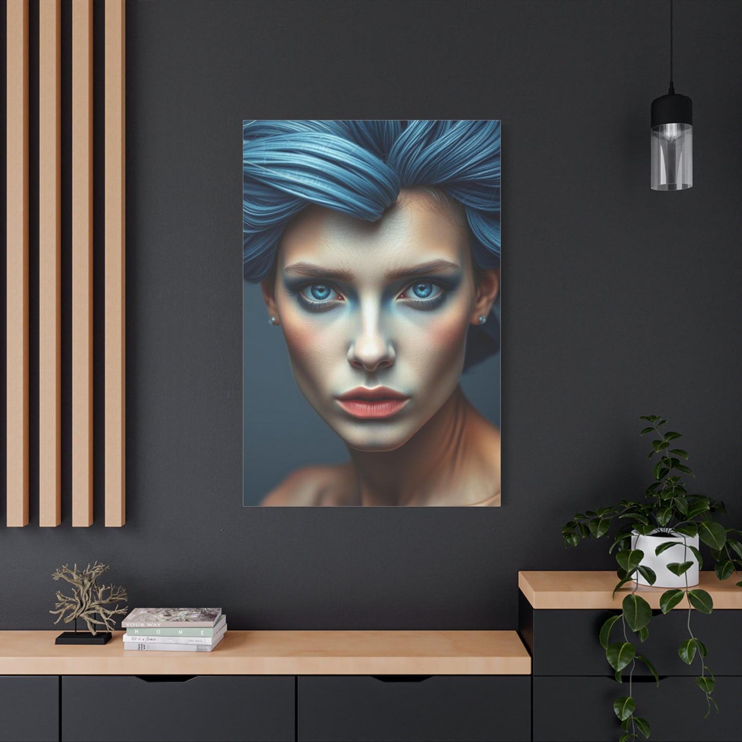Blue & Gray Art Refined Canvas Wall Art & Canvas Print