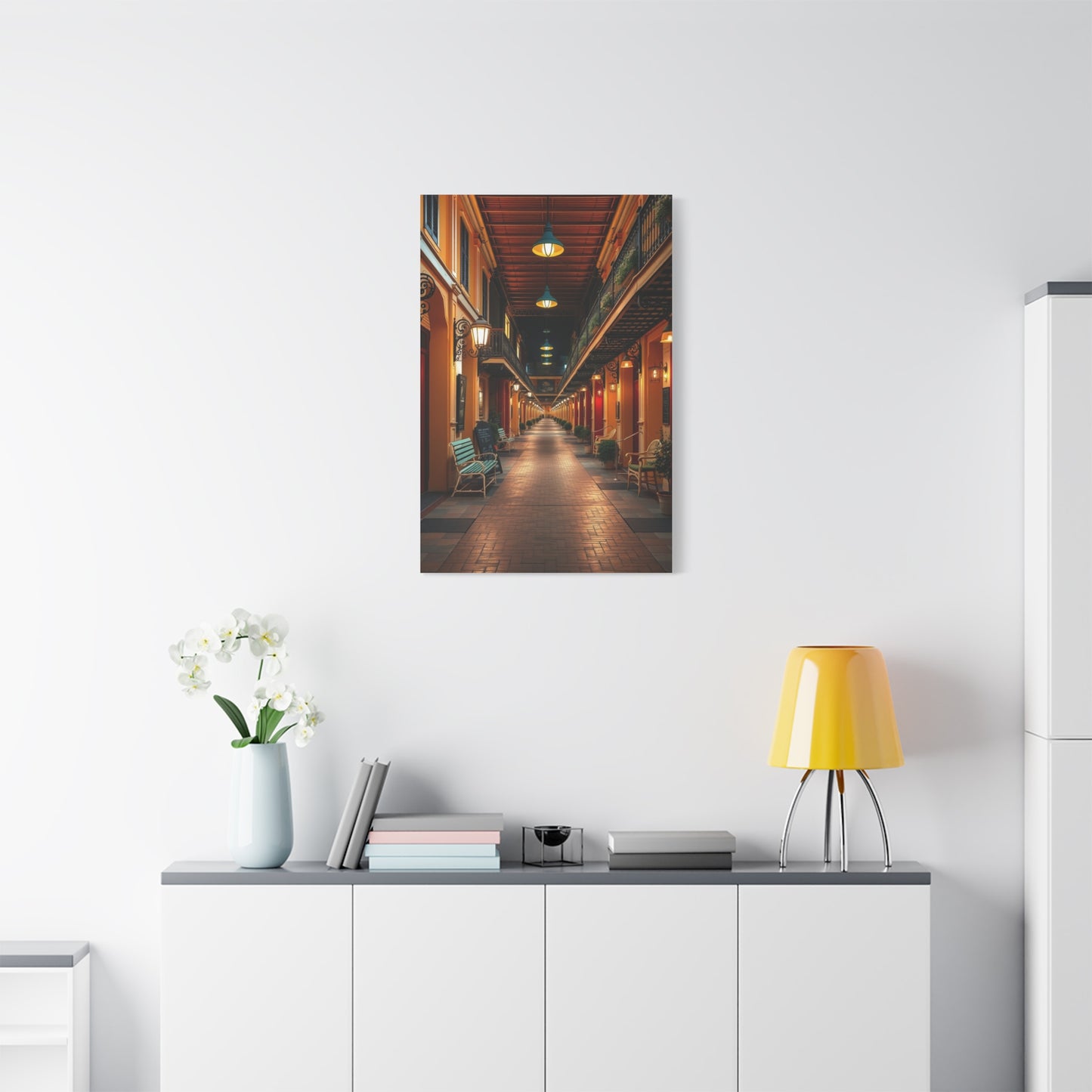 French Quarter Tableau Wall Art & Canvas Print