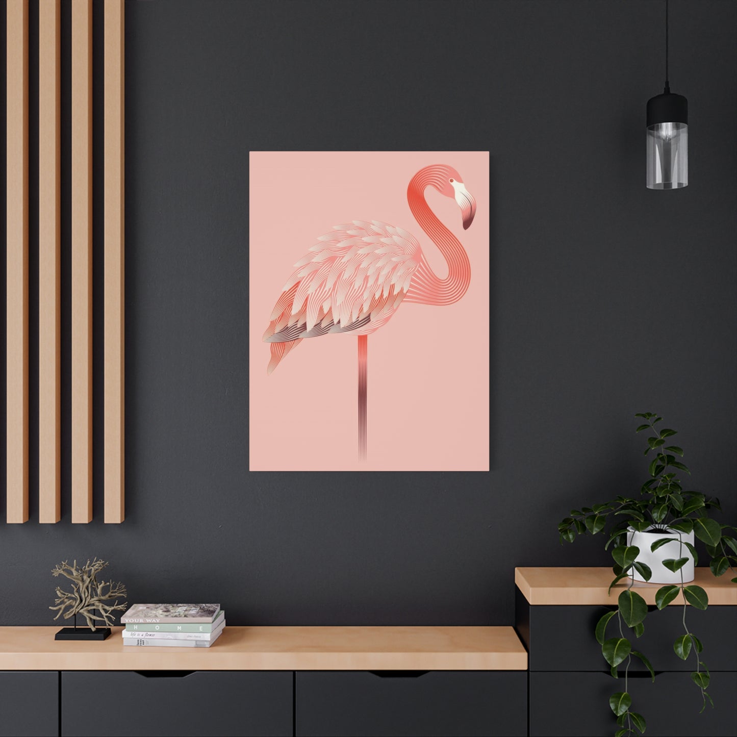 Flamingo Light Pink Wall Art & Canvas Prints