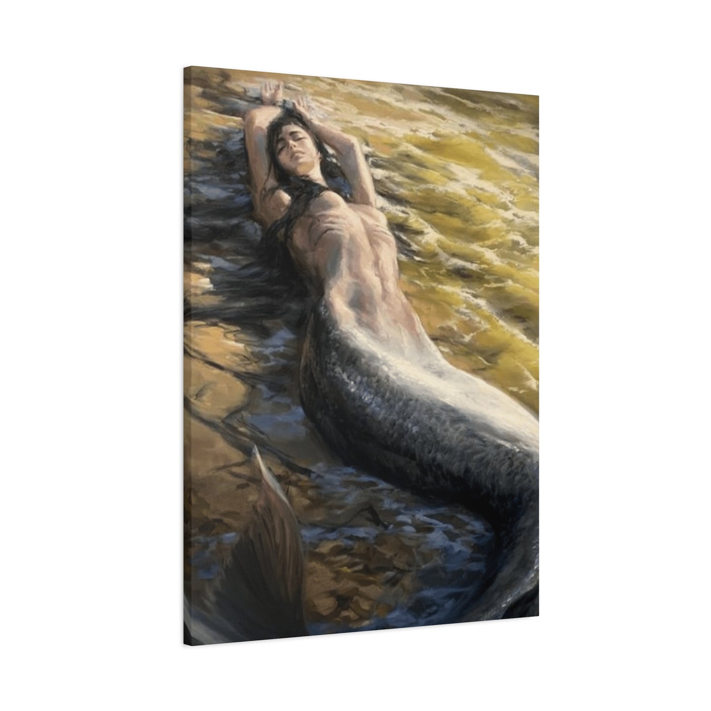 A Mermaid On The Seashore Wall Art & Canvas Prints