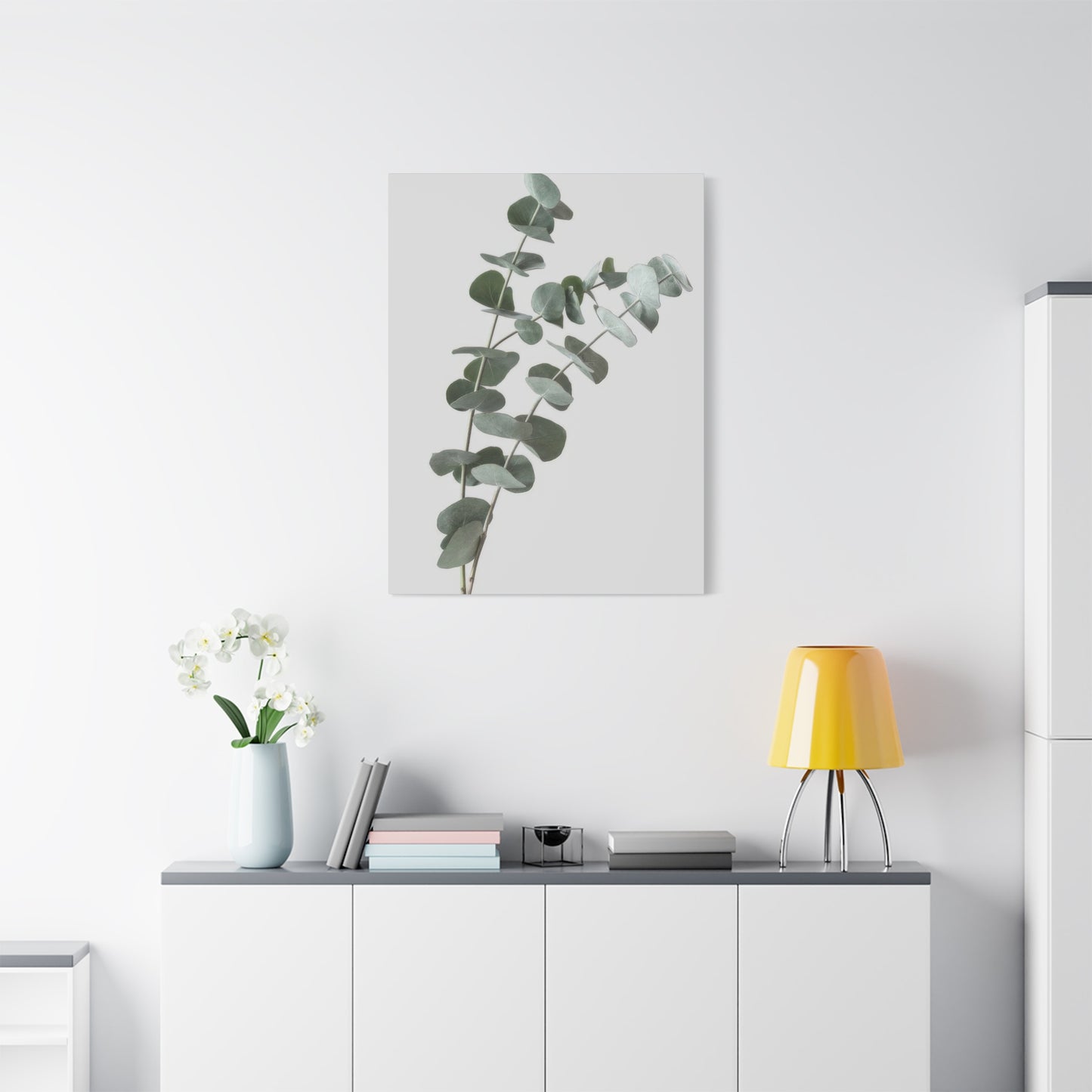 Eucalyptus Plant Dark Green Desaturate Wall Art & Canvas Prints