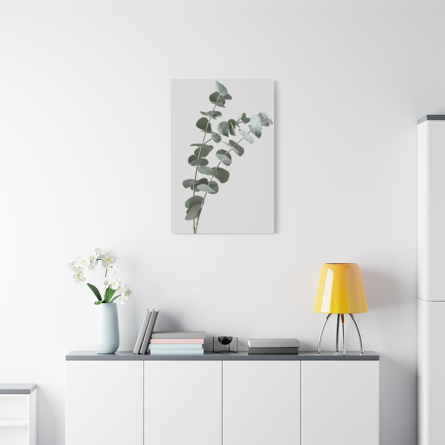 Eucalyptus Plant Dark Green Desaturate Wall Art & Canvas Prints