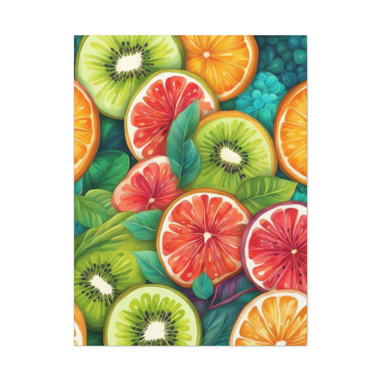 Fruit Half Face Wall Art & Canvas Prints