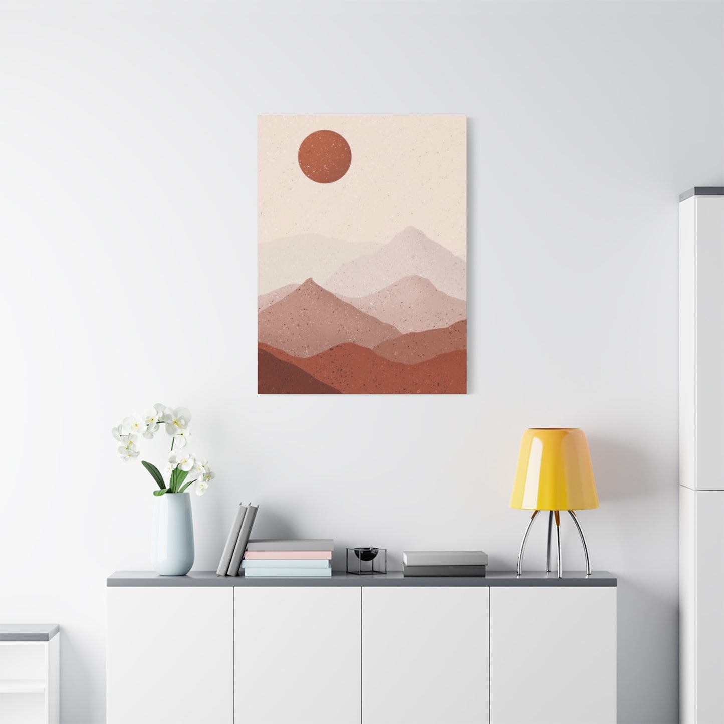 Desert and Sun Painting Wall Art & Canvas Prints