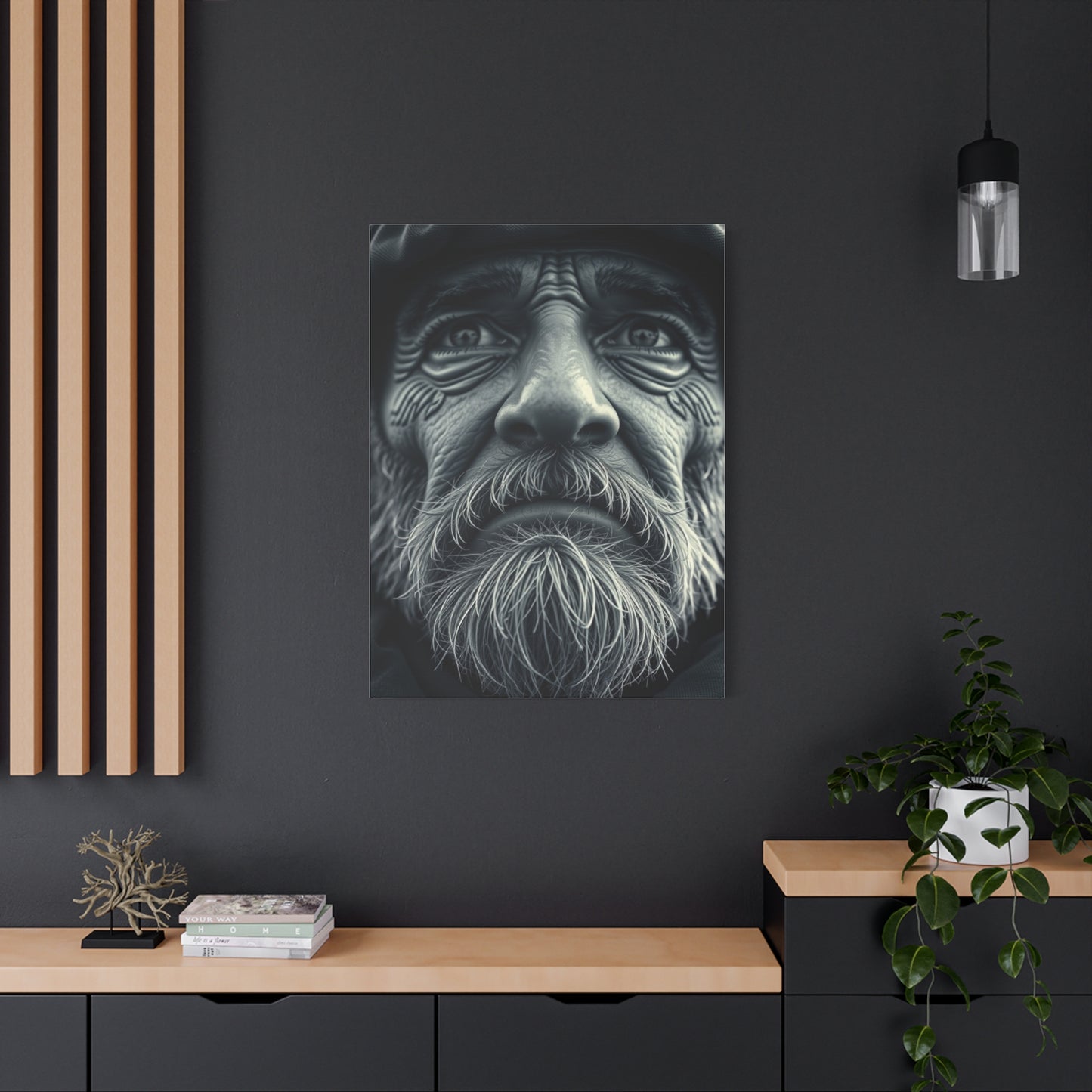 Grayscale Reverie Canvas Wall Art & Canvas Print
