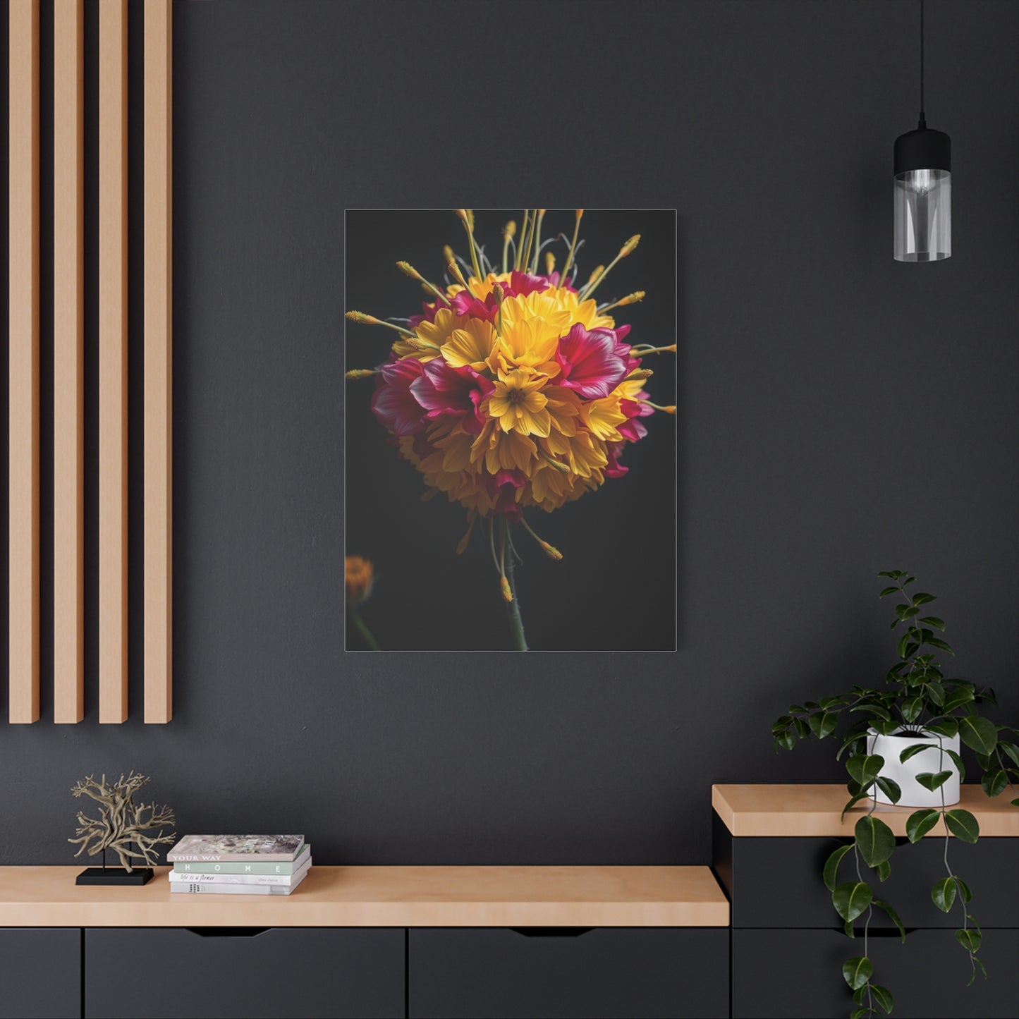 Floral Majesty Portrait Wall Art & Canvas Print