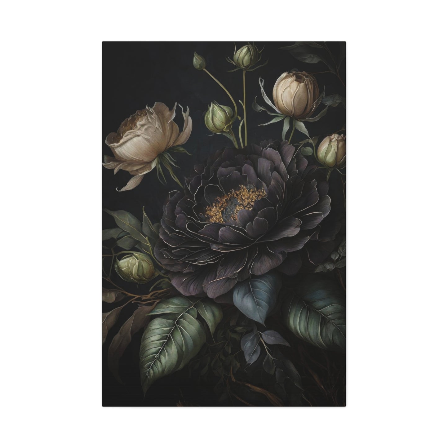 Flowers Dark Wall Art & Canvas Prints