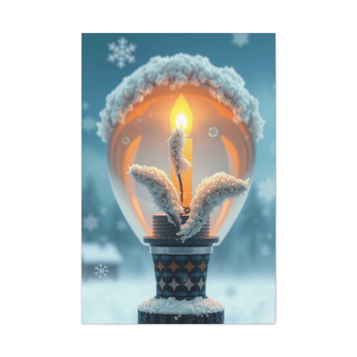 Frosted Elegance Canvas Wall Art & Canvas Print