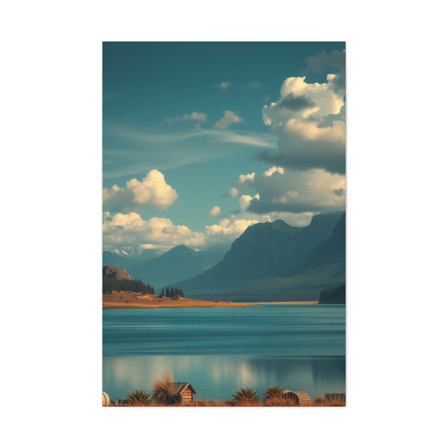 Serene Topography Canvas Wall Art & Canvas Print