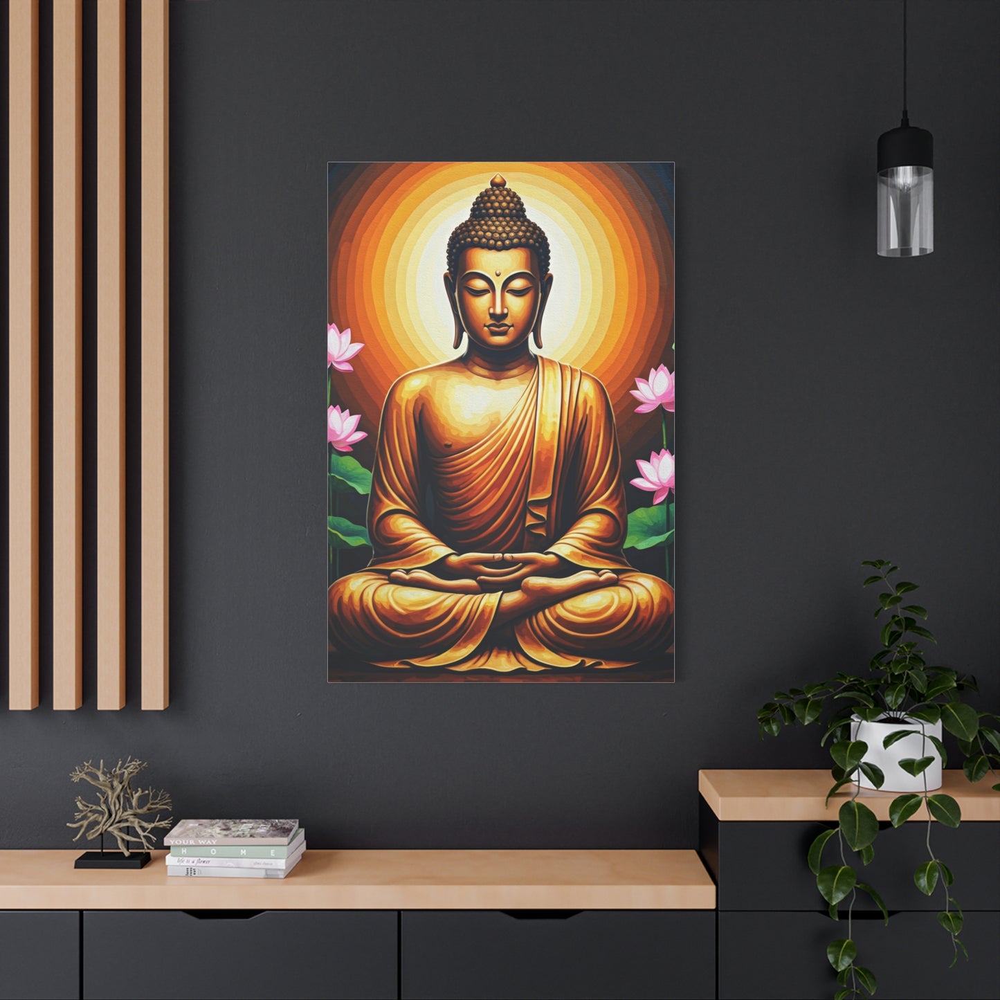 Radiant Lotus Harmony Buddha Wall Art & Canvas Prints