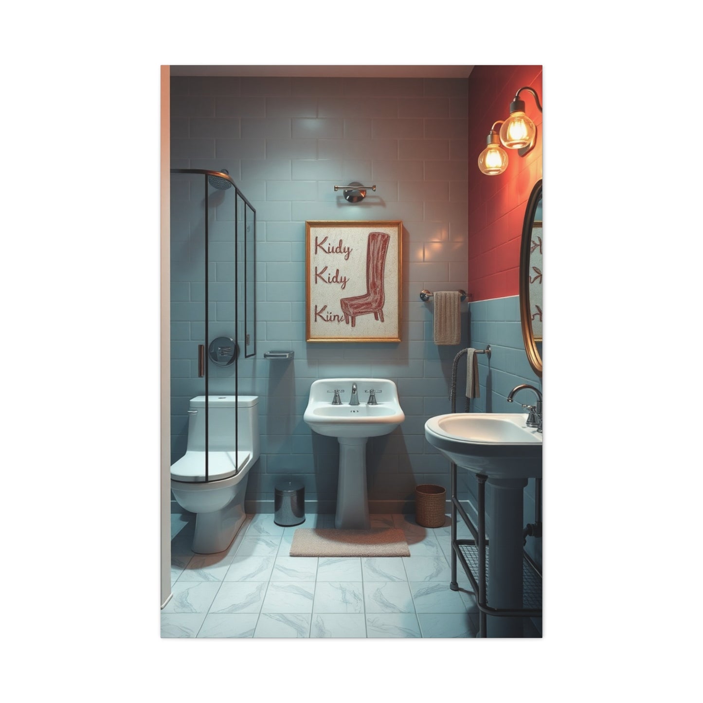 Kid’s Bathroom Art Refined Canvas Wall Art & Canvas Print